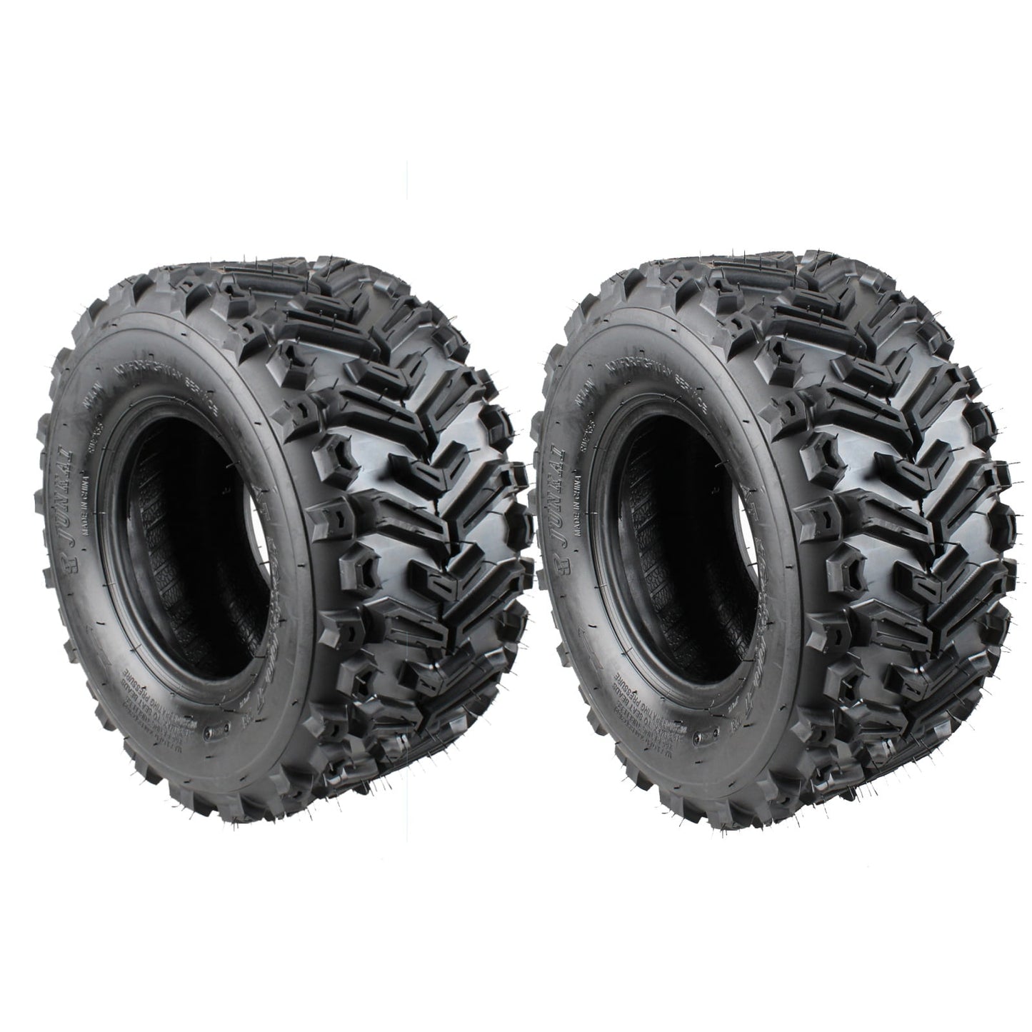 Pinypikaka Pack of 2 16x8-7 ATV Tires, 4PR All Terrain 16x8-7 TL ATV UTV Trail Sand Mud Off-Road Tires, Tubeless, Black