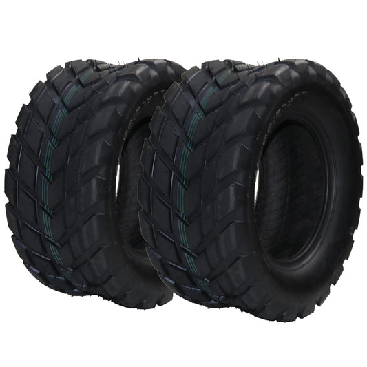 Pinypikaka Pack of 2 18x9.50-8 ATV Tires, 4PR All Terrain 18x9.50-8 TL ATV UTV Trail Sand Mud Off-Road Tires, Tubeless, Black
