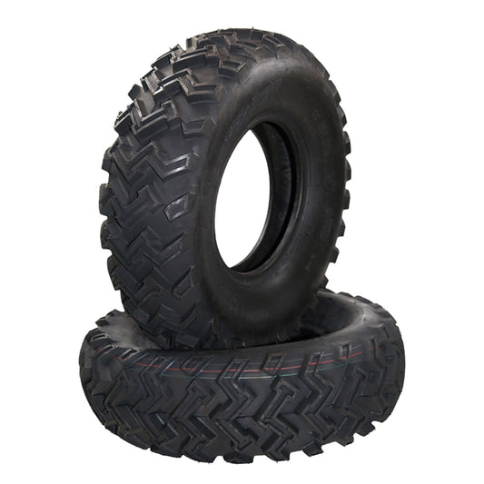 Pinypikaka Set of 2 24X8-14 ATV Tires, 4PR All Terrain 24X8-14 TL QD115 ATV UTV Trail Sand Mud Off-Road Tires, Black