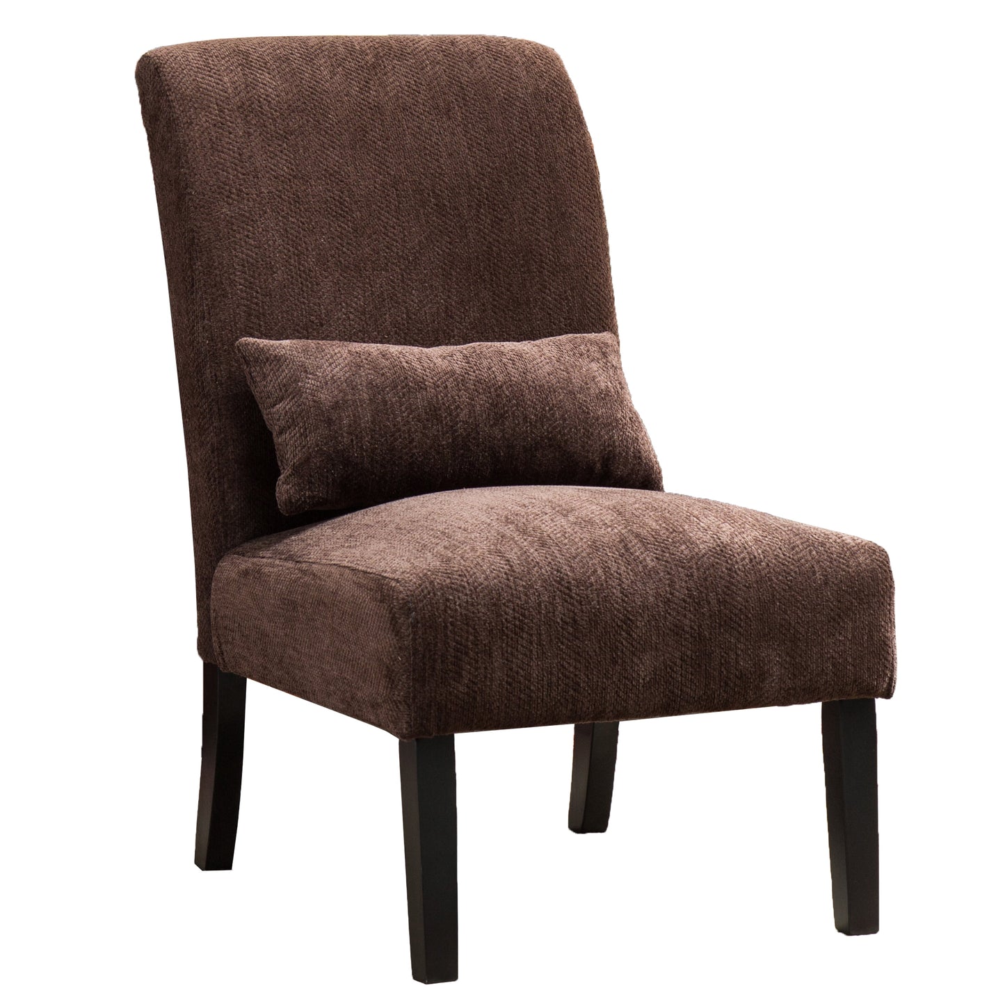 Roundhill Furniture Pisano Slipper Chair, Brown