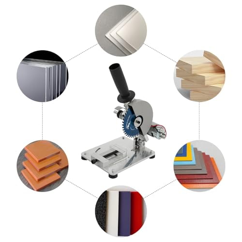 Portable Tabletop Saw,4" Mini Table Saw Portable Miter Saw 45° Wood Soft Metal Plastic Cutting Machine