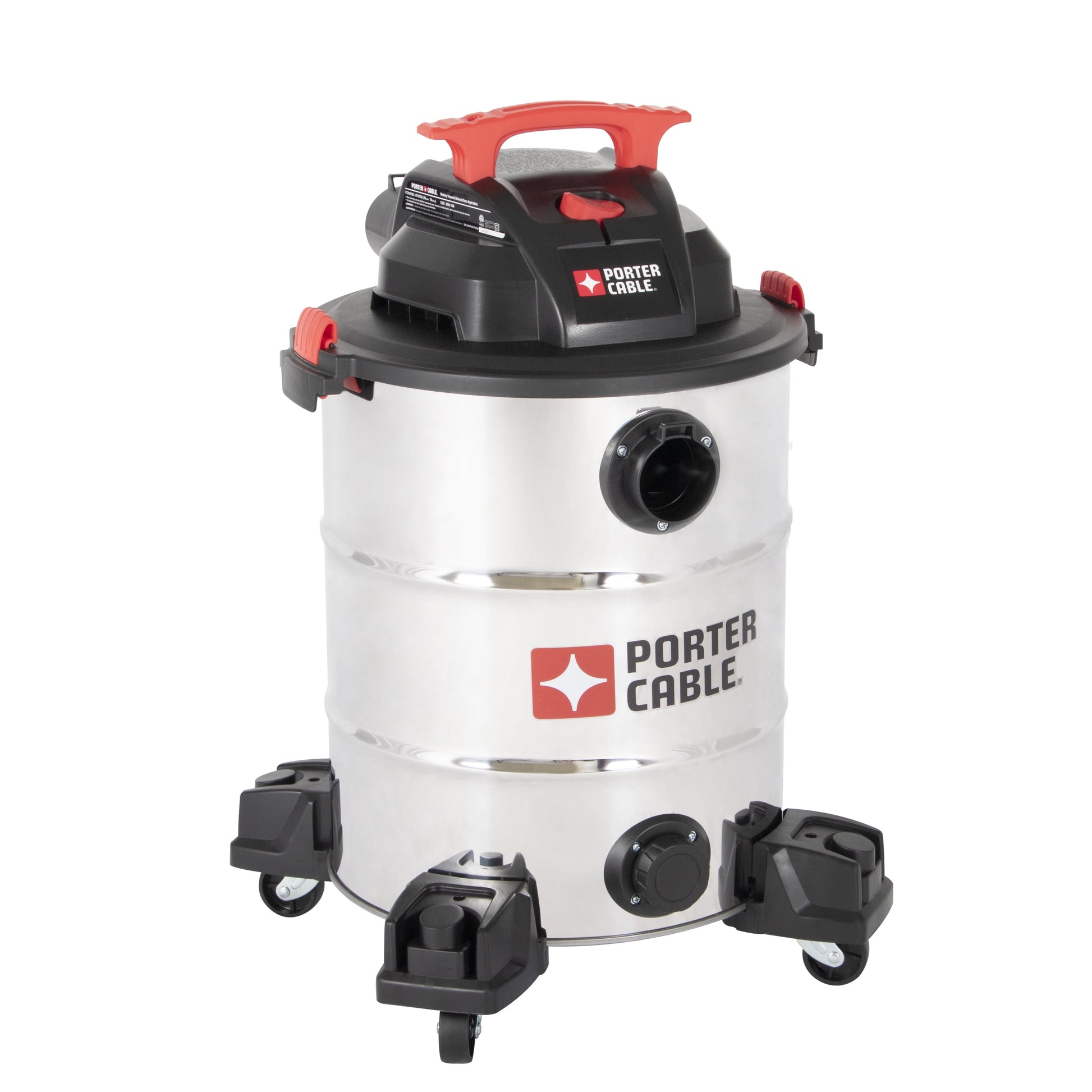 Porter Cable 10 Gallon 6.5HP Stainless Steel Wet/Dry Vacuum PCX18156