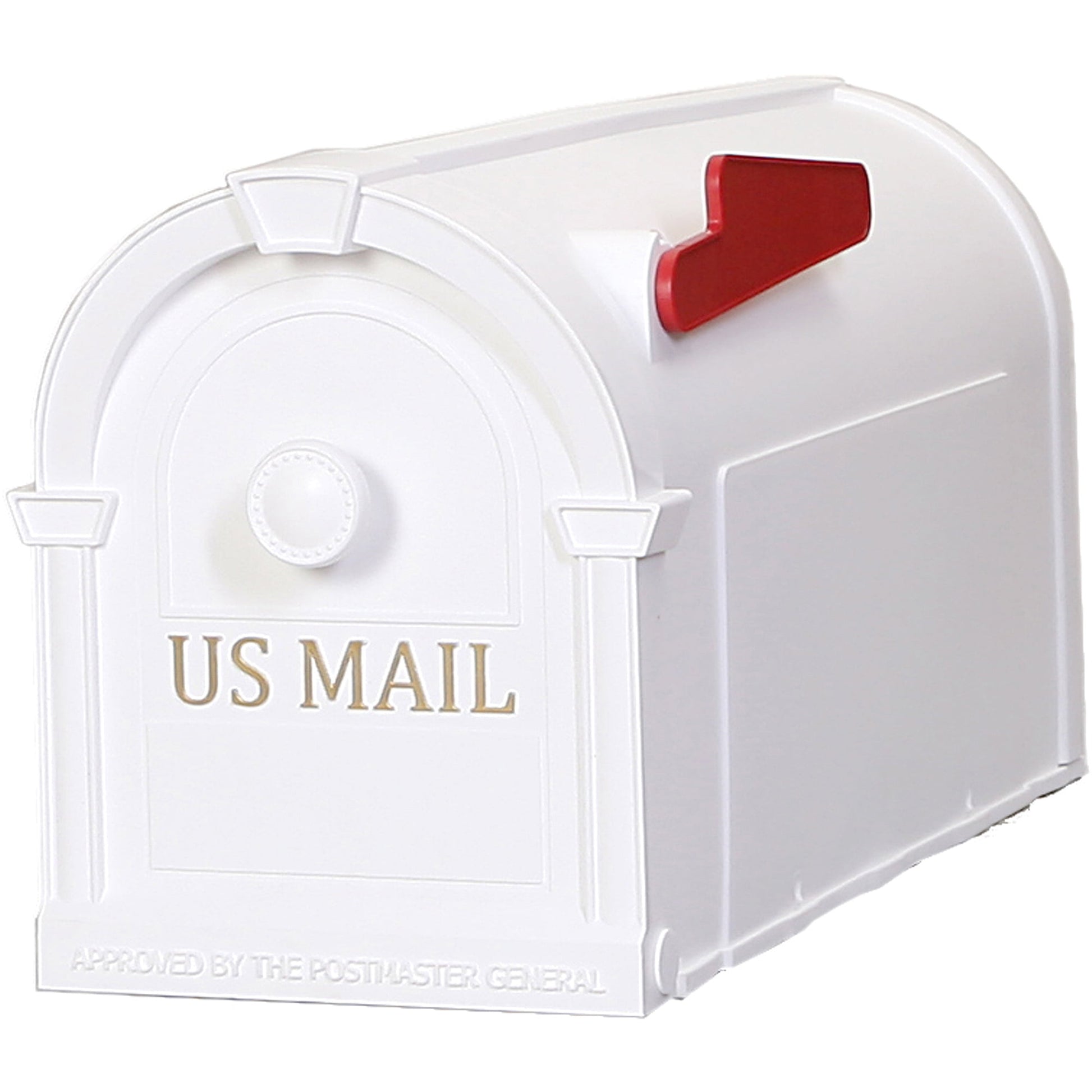 Postal Pro Medium White Plastic Post Mounted Mailboxes