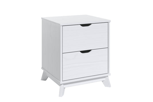 Powell Plumley 2 Drawer Nightstand, White