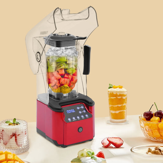 Powerful 2200W Smoothie Blender, 2.2L Capacity, 8 Speed Settings, LED Touch Screen, Anti-Slip Base, Ideal for Smoothies and Ice Cream