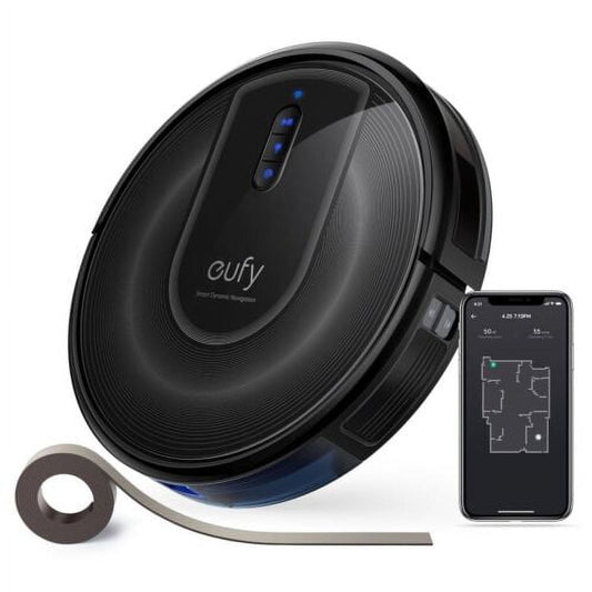 Pre-Owned eufy RoboVac G30 Verge, Robot Vacuum with Home Mapping, 2000Pa Suction, Wi-Fi, Boundary Strips, for Carpets and Hard Floors