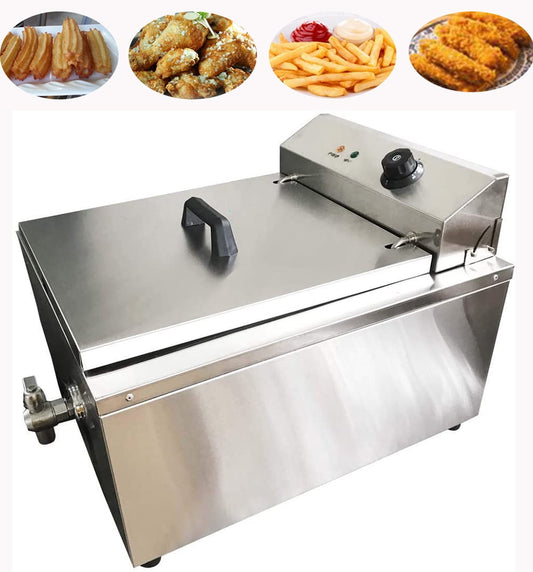 PreAsion Cake Fryer 2 Ring Funnel Molds Single-cylinder Countertop
