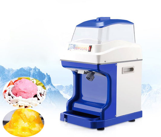 PreAsion Ice Shaver Crusher Shave Snow Cone with Dust Cover Fully Automatic
