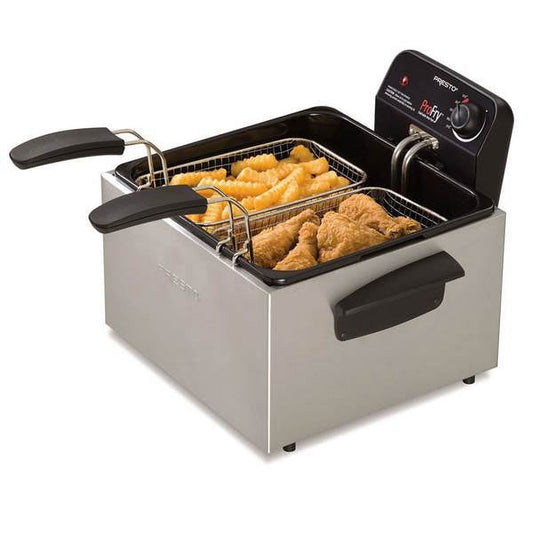 1Pc Stainless Steel Dual Basket ProFry Immersion Element Deep Fryer
