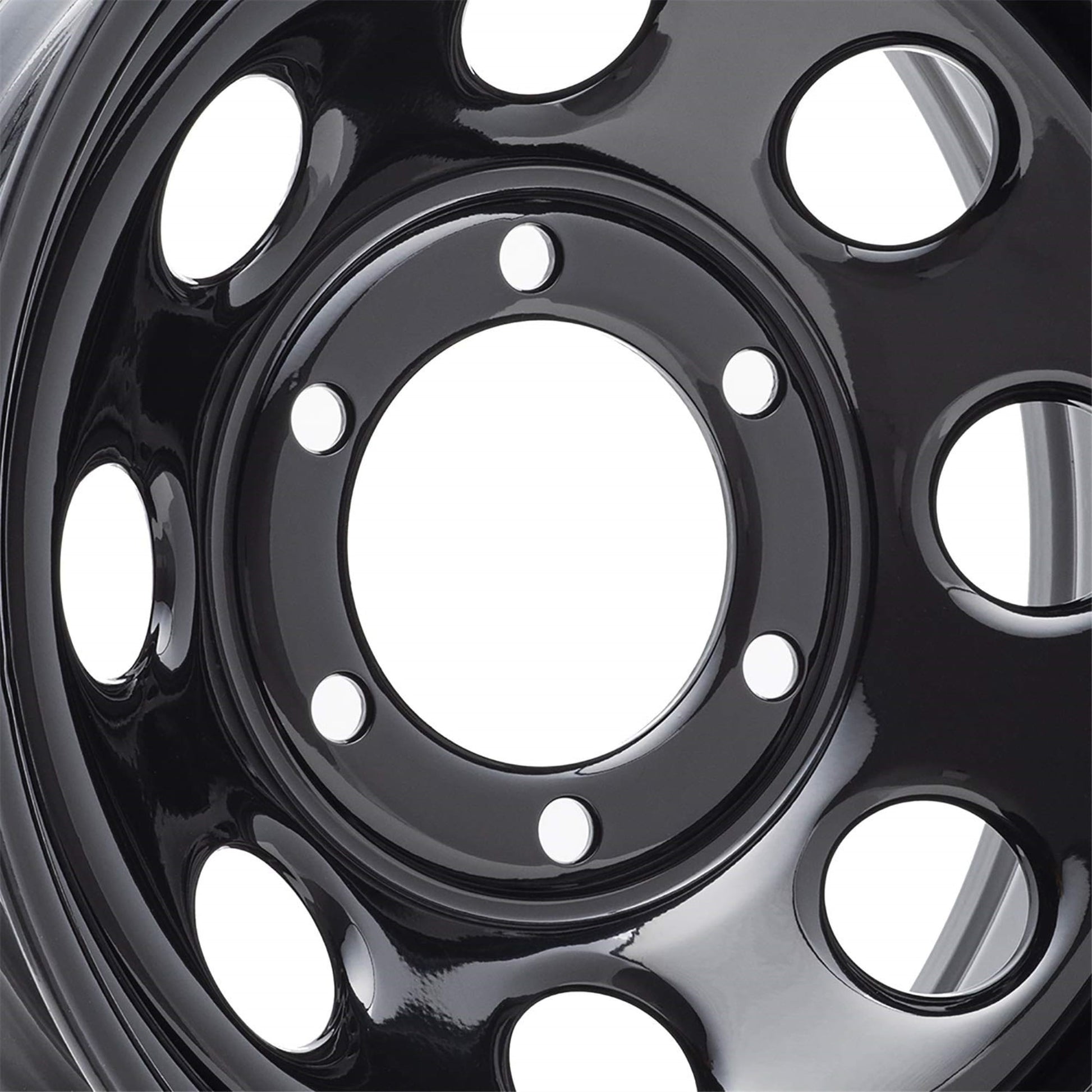 Pro Comp Rock Crawler Steel 16" Wheel 6 on 5.5 inch 8 Lug, Gloss Black