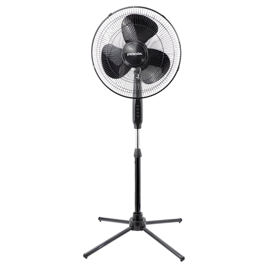 Proctor Silex 16 Inch 50w Oscillating Standing Fan in Black