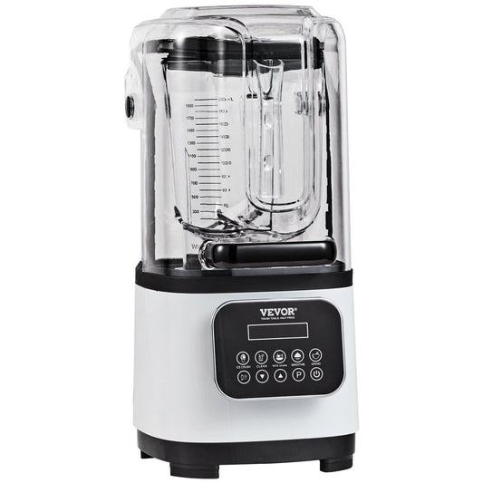 Professional Blender with Shield, 68 oz Countertop Blender, 9-Speed Stainless Steel for Smoothies, Ice Crushing & Shakes – White