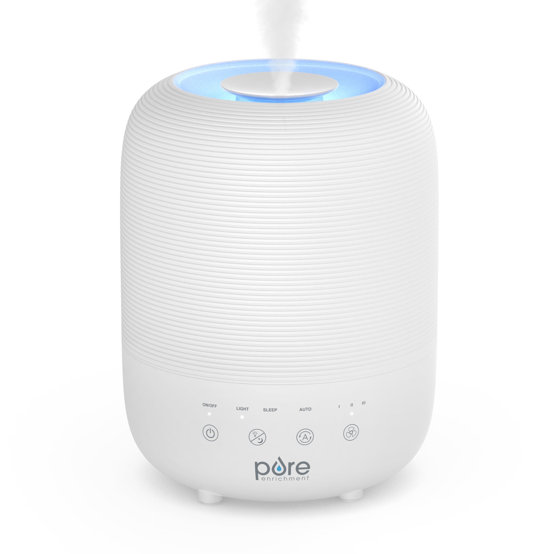 Pure Enrichment HUME Sense Top Fill Humidifier â€“ Large 3L Tank, Auto Mode Humidity Sensor, 3 Mist Settings, Optional Night Light, Optional Aromatherapy, Sleep Mode & Auto Shut-Off