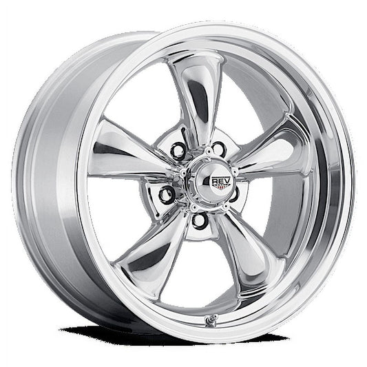 REV Wheels 100P-7906512 100 Series- 17x9 - 5 bs - 5x4.5/5x114.3 - Polished