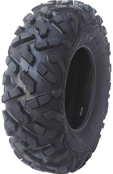RT350 26x9x12 UTV Tires All-Terrain Tire 6-Ply Bias Construction Non-Directional Aggressive Tread Pattern For Durability, Grip, and Traction Off-Roading, ATV Tires 26x9x12
