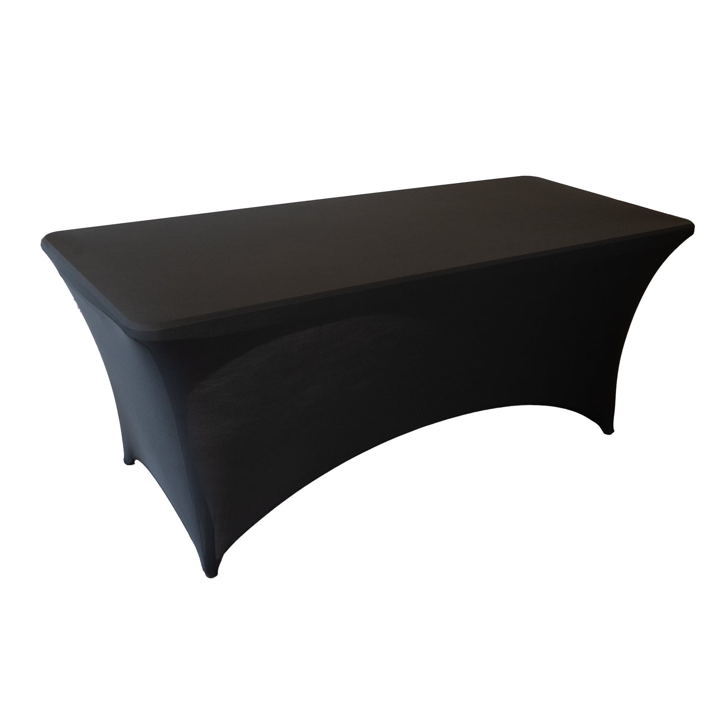RTC Group Mantel Rectangular Ajustado de Spandex ElÃ¡stico 6 Pies, 72 x 30, Negro, 1 Paquete