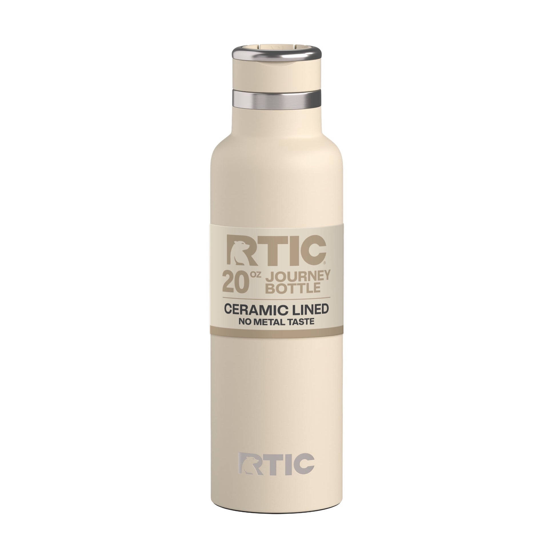 RTIC 20 oz Ceramic Lined Insulated Journey Water Bottle, Leak-Proof Lid, Beach