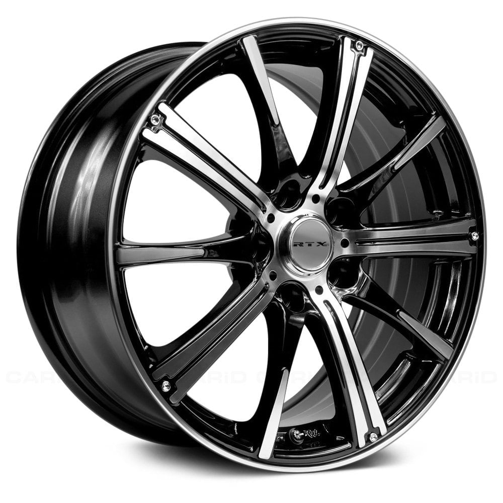 RTX Custom Wheel 14x5.5 inch Rim for 2000-2005 Acura EL 73.1mm CB Offset 38mm Black Machined