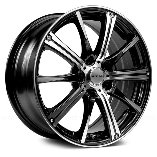 RTX Custom Wheel 14x5.5 inch Rim for 2000-2005 Acura EL 73.1mm CB Offset 38mm Black Machined