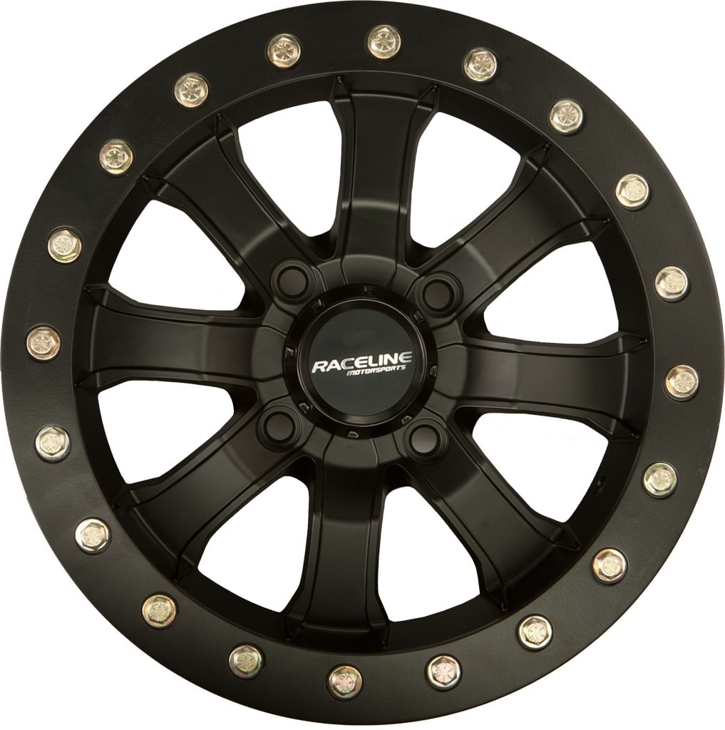 Raceline Mamba Beadlock ATV Wheel - Black [14x7] 4/115 - (5+2)