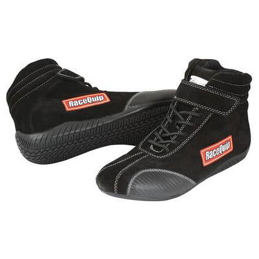 Racequip 30500095RQP, Shoe Ankletop Black Size 9.5  Sfi Performance Racing