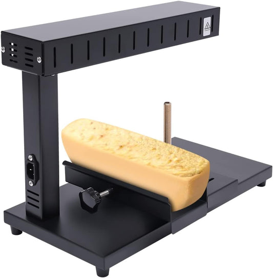 Raclette Cheese Melter, Raclette Grill Machine Electric 650W Nacho Cheese Dispenser, Countertop Cheese Heater, Commercial Electric Cheese Grill Melting Warmer (single head)