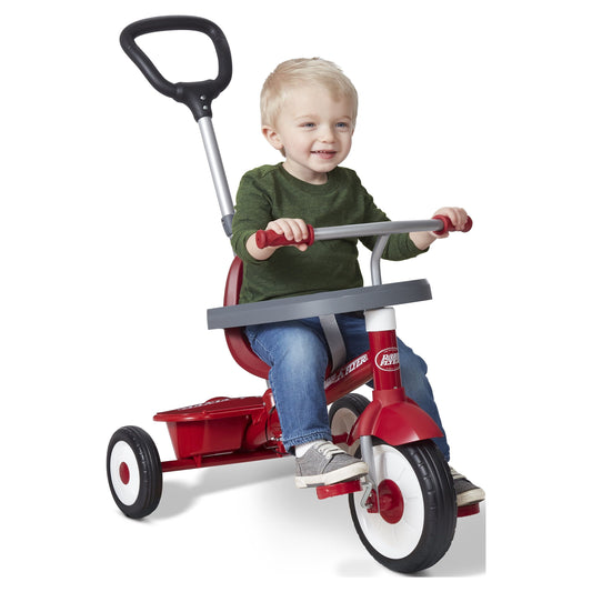 Radio Flyer, 3-in-1 Stroll 'N Trike, Grows with Child, Red, Unisex, Kids Ages 1-5 Years