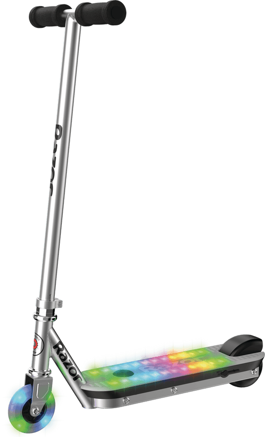 Razor Color Rave Electric Scooter - Colorful Light-Up Deck, up to 7.5 mph, for Child Ages 6+
