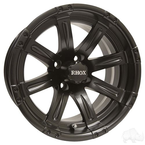 Red Hawk RHOX Vegas, Matte Black w/ Center Cap, 14x7 ET-25 - TIR-RX222