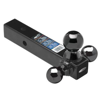 Reese 80791, Tri-Ball Ball Mount 2In Sq. Solid Shank W/Black Performance