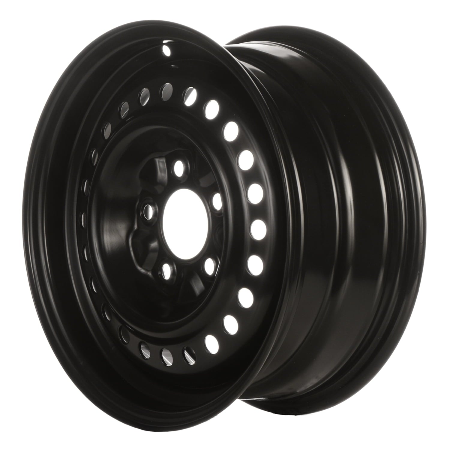 Remanufactured Painted Black Steel Wheel 15 x 6.5 4684922 fits 1996-1997 Chrysler Town & Country