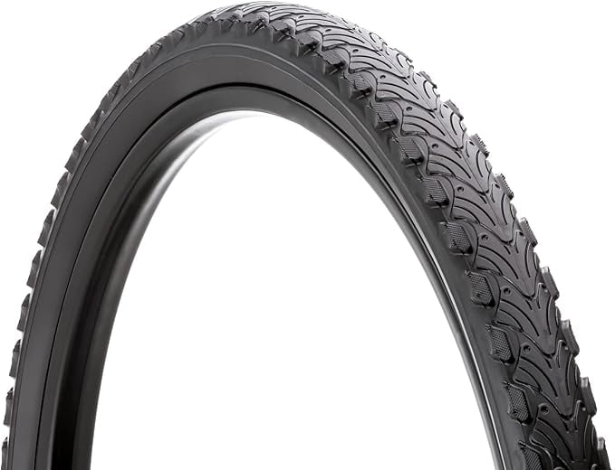 Replacement Bike Tire, 26" x 2.0" Hybrid Bike Tire, Wider Tread Knob Spacing, Combination Tread, Fits Internal Rim Widths 19mm to 29mm, PSI Range 40 to 65