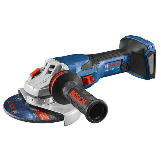 Restored Premium Bosch GWS18V-13CN-RT PROFACTOR 18V Spitfire Connected-Ready Brushless Lithium-Ion 5 - 6 in. Cordless Angle Grinder with Slide Switch (Tool Only) (Refurbished)