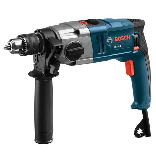Restored Bosch HD18-2-RT 8.5 Amp 2-Speed 1/2 in. Corded Hammer Drill with 360-Auxiliary Handle (Refurbished)