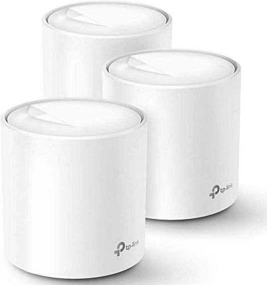 Restored TP-Link Deco X60 WiFi 6 AX3000-3 Pack - Whole-Home Mesh Wi-Fi System (Refurbished)