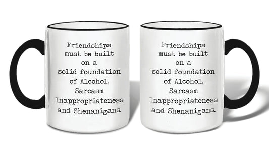 Retrospect Quippy Collection 11 oz Friendship Sarcasm Ceramic Mug