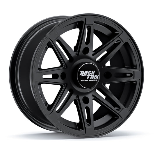 RockTrix RT103 12in ATV Wheel 4x110 Rim, 12x7, 5+2 Offset, For ATV UTV with IRS (Independent Rear Suspension), Compatible with Bombardier Honda Kawasaki Yamaha Suzuki 4/110
