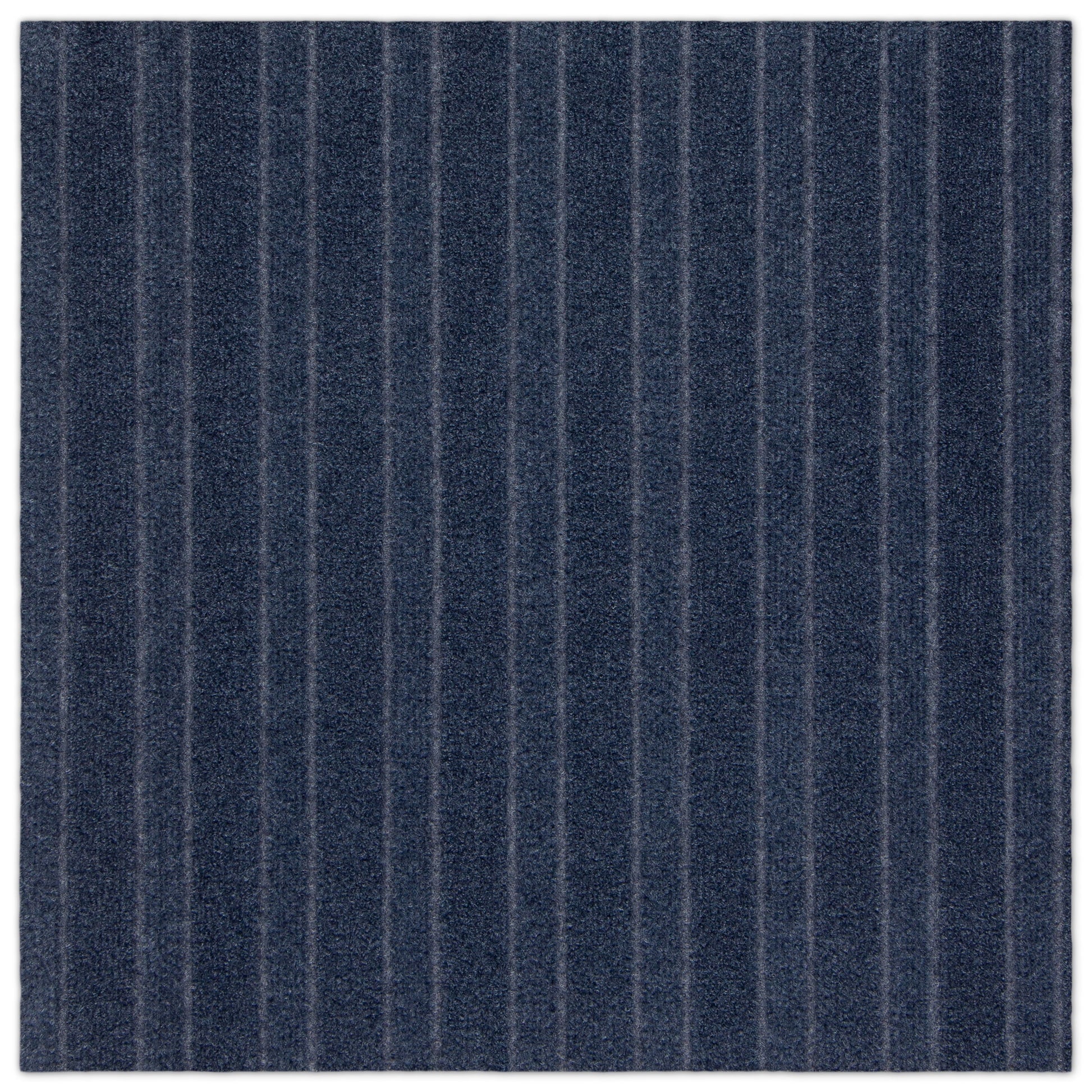 Roma Stripe Rib Blue Residential 24 in. x 24 in. Peel and Stick Carpet Tile Square 60 Sq. ft. 15 Tiles Per Box