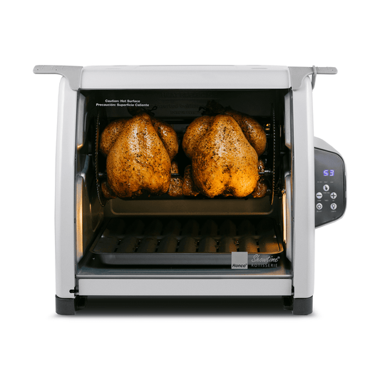 Ronco 12LB Rotisserie Oven with Rotisserie Spit and Multi-Purpose Basket