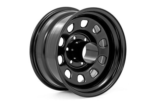 Rough Country Black Steel Wheel | 17x9 | 5x5 | 3.30 Bore | -12 - RC51-7873