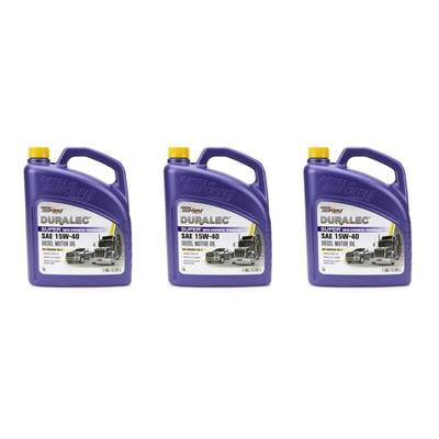 Royal Purple 43154, Duralec Super 15W40 Oil Case 3X1 Gallon Performance