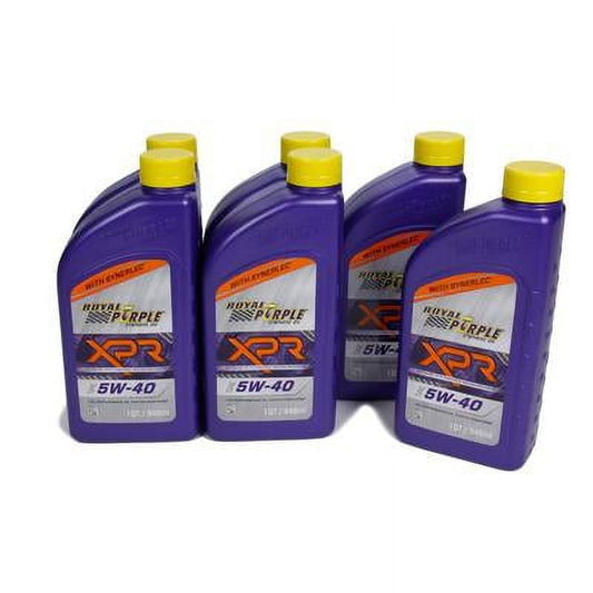 Royal Purple 6042, 5W40 Xpr Racing Oil Case 6 X 1 Quart Performance Racing