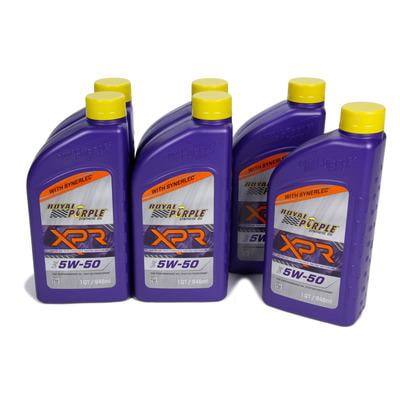 Royal Purple 6052, 5W50 Xpr Racing Oil Case 6 X 1 Quart Performance Racing