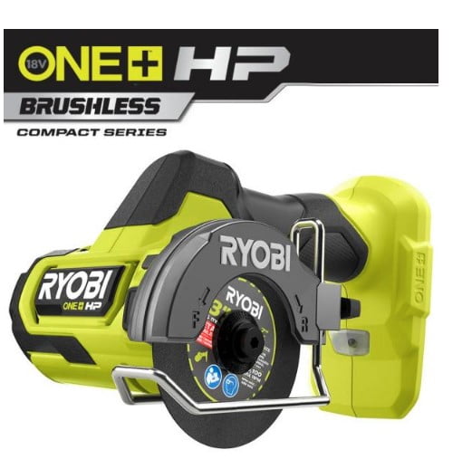Ryobi PSBCS02 ONE+ HP 18V Brushless Cordless Compact Light Weight Cut-Off Tool (Tool Only, Battery Not Included)