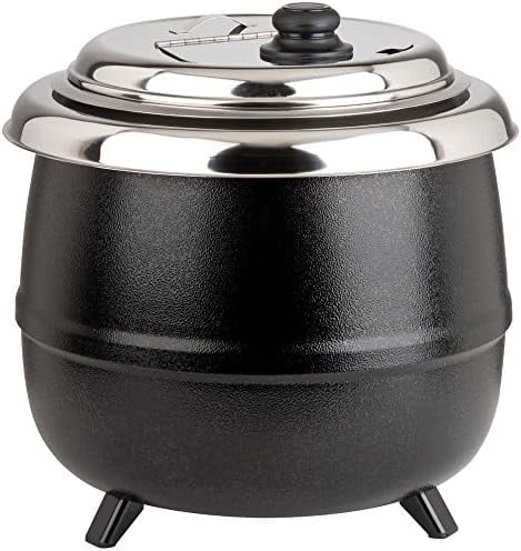 S600 14 Qt. Black Soup Kettle Warmer - 110V, 600W
