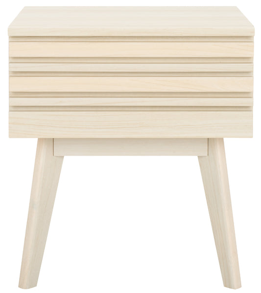 SAFAVIEH Esma Modern 1 Drawer Nightstand,Bleached White