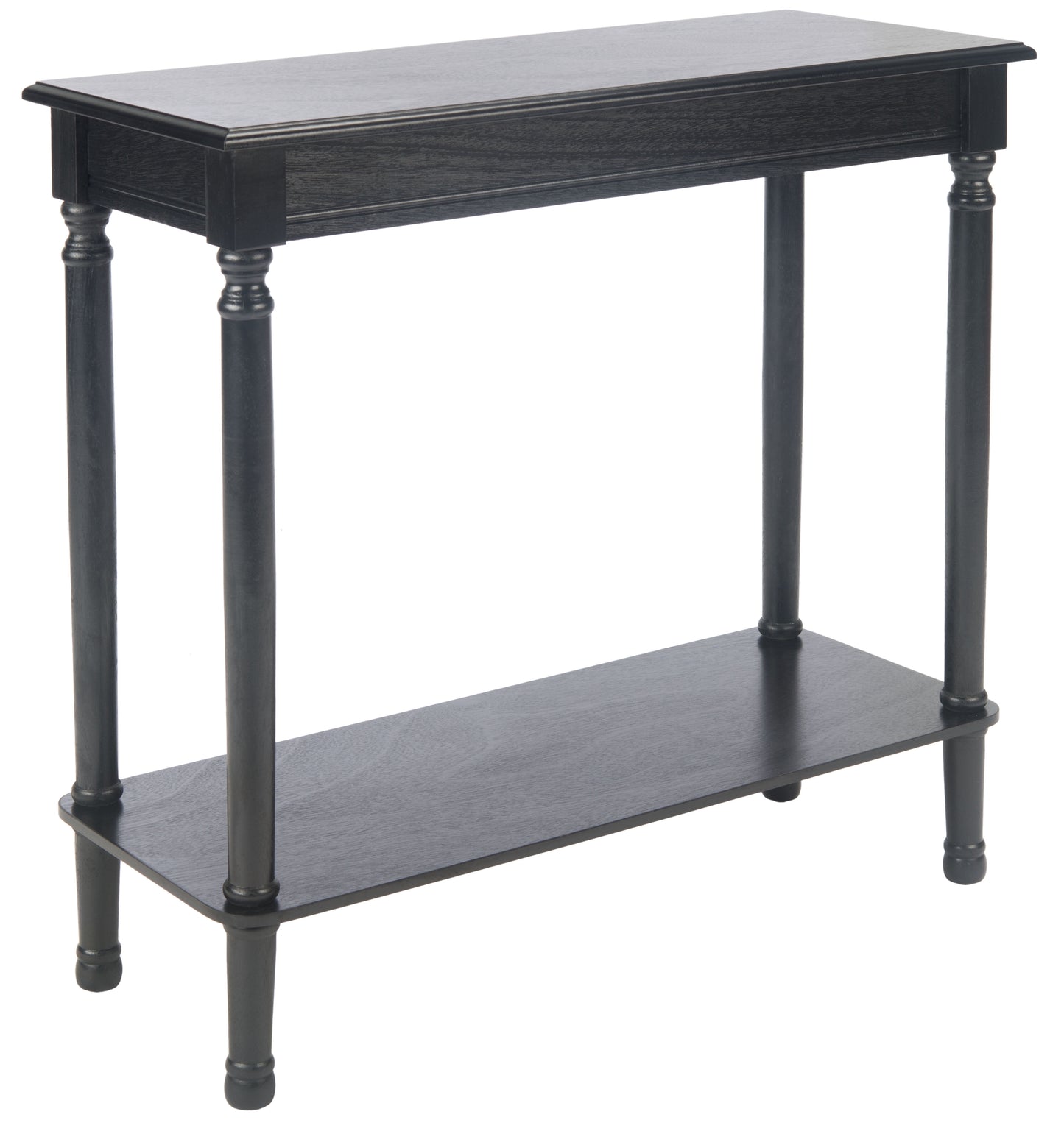 SAFAVIEH Tin.sley Amish Rectangular Console Table, Black (28 in. W x 11.8 in. D x 28 in. H)