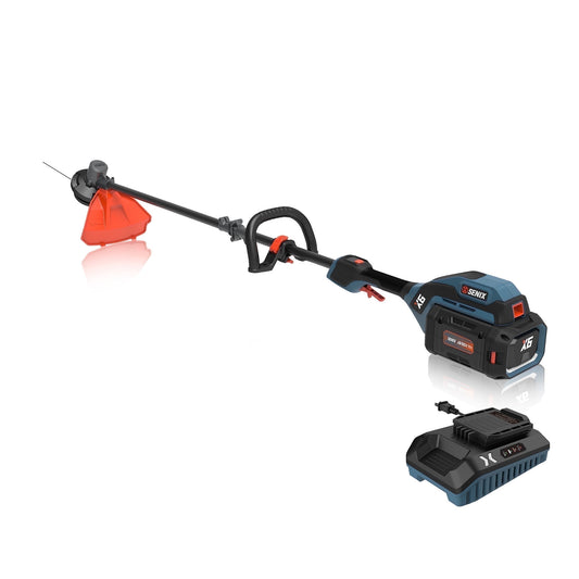 SENIX 60V 16” Brushless String Trimmer, Variable Speed,Multi-section Shaft, 7.5lb Lightweight Material Shaft Weed Eater with 3Ah Battery and 3A Charger