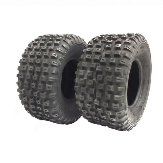 SET OF TWO: ATV Tubeless Type Tires Size: 16x8x7 (16x8-7) (P94) Front or Rear fits TaoTao, PITSTER PRO, and Baja ATVS