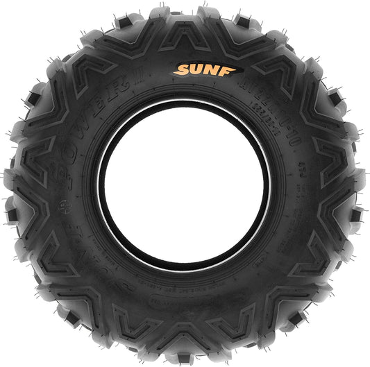 SHAORONG Set of 2 Power.II 16x8-7 ATV & Go-Kart Off-Road Tires, All-Terrain, 6 PR, Tubeless A051